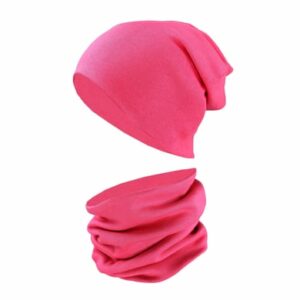 TupTam Unisex Kinder Beanie Mütze Schlauchschal Set rot