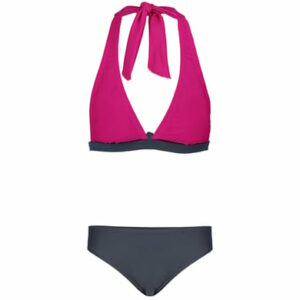 Aquarti Mädchen Bikini Set Zweiteilig Bikinislip Bustier graphit