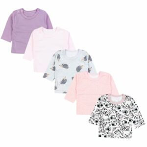 TupTam Baby Mädchen Langarmshirt 5er Set lila