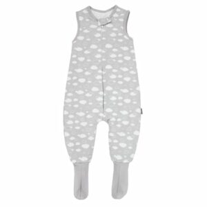 TupTam Baby Winter Schlafsack mit Beinen und Füßen grau