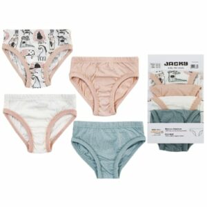 JACKY Slip 4er Pack GIRLS rosa/off-white