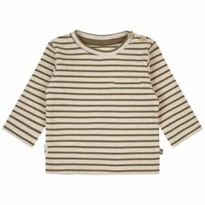 STACCATO Shirt warm white melange gestreift
