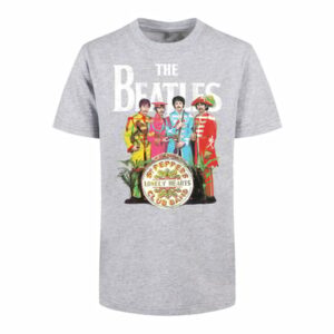 F4NT4STIC Basic Kids Tee The Beatles Sgt Pepper heathergrey