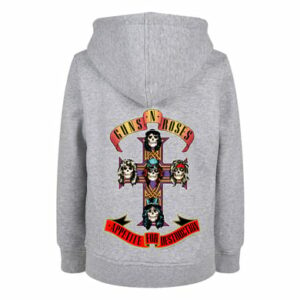 F4NT4STIC Basic Kids Hoodie Guns 'n' Roses Appetite For Destruction heathergrey