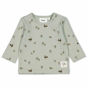 Feetje Langarmshirt AOP Little Forest Friends Minze