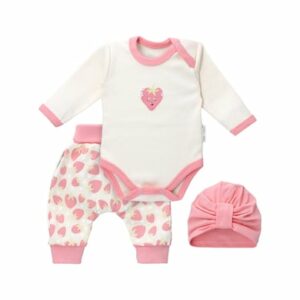 Baby Sweets 3tlg Set Body + Hose + Mütze Lieblingsstücke creme