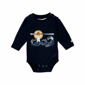 Ebbe Kids Body Langarm Essa Navy lighthouse