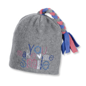 Sterntaler Girls Beanie silber melange