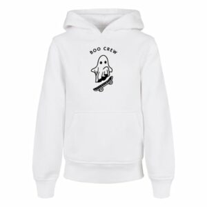 F4NT4STIC Basic Kids Hoodie Boo Crew Halloween weiß