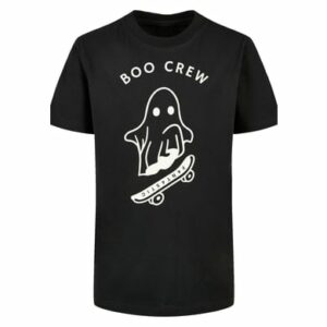 F4NT4STIC Basic Kids Tee Boo Crew Halloween schwarz