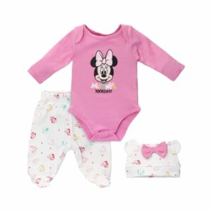 Disney 3tlg Set Body + Hose + Mütze Disney rosa