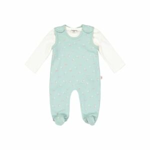 SALT AND PEPPER Strampler Set AOP soft mint