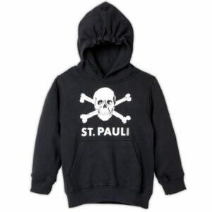 St. Pauli Kinder Kapuzenpullover Totenkopf schwarz