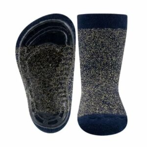 Ewers Stoppersocken Softstep Glitzer blau