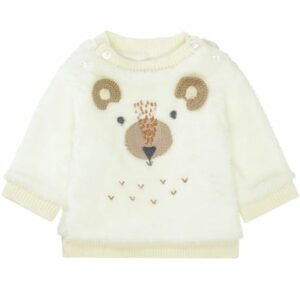 STACCATO Boys Plüsch-Sweatshirt old white