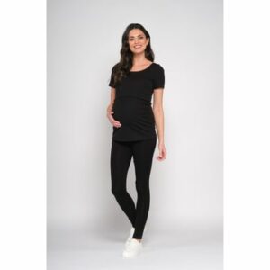 Cool Mama Umstands- und Still T-shirt 2 in 1 SCHWARZ