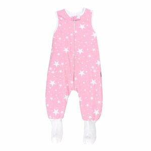 TupTam Baby Winter Schlafsack mit Beinen und Füßen pastellpink