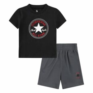 Converse Set T-Shirt und kurze Hose schwarz/grau