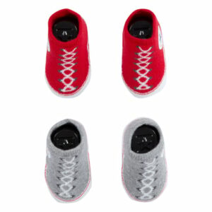 Converse 2-er Pack Socken rot/grau