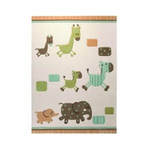 Esprit Kinderteppich Lucky Zoo beige