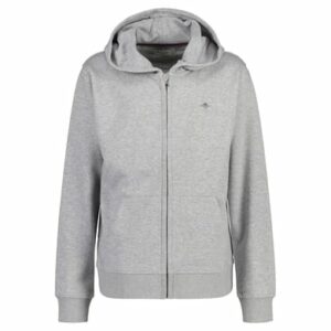 Gant Sweatjacke Shield Full Zip Hoodie Grau