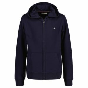 Gant Sweatjacke Shield Full Zip Hoodie Blau