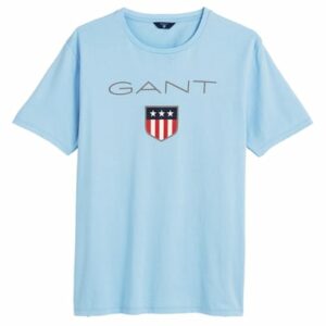 Gant T-Shirt Shield Logo Blau (Capri Blue)