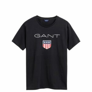 Gant T-Shirt Shield Logo Schwarz