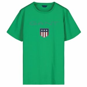 Gant T-Shirt Shield Logo Grün (Mid Green)