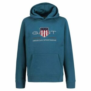 Gant Sweatshirt Archive Shield Hoodie Petrolblau