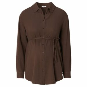 Noppies Bluse Arles nursing blouse long slee Coffee Bean