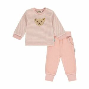 Steiff Baby Set 2-tlg. silver pink